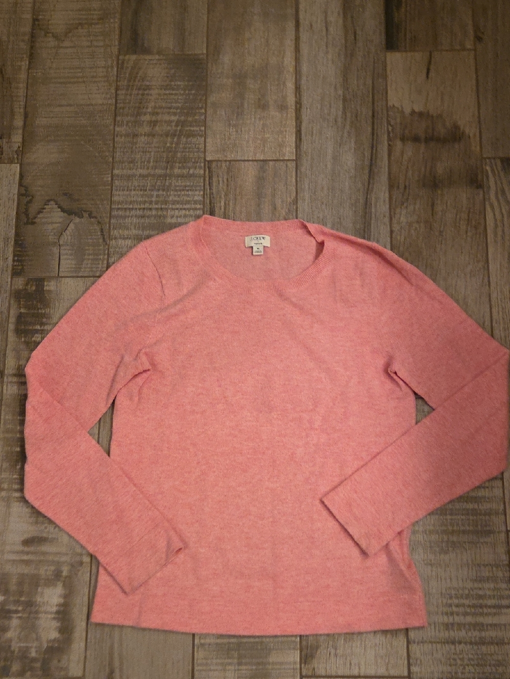 J.Crew Lightweight Crewneck Sweater - Merino Wool And Cotton - Pink